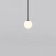 Modern Glass Pendant Light With Integrated LED for Dining Room in Black — Ashbury Home & Living