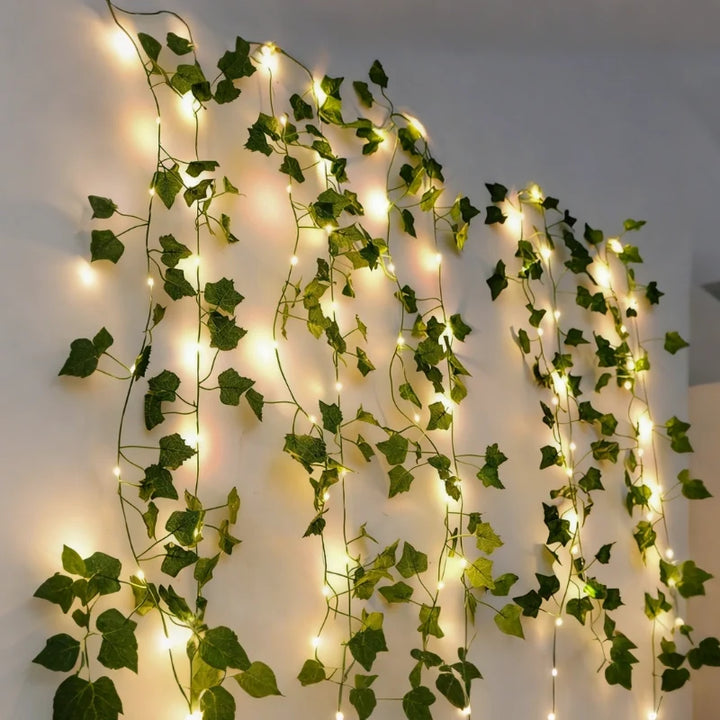 Botanical Leaf Garland String Lights