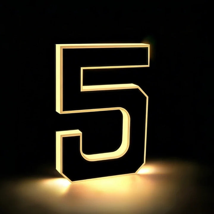 Solar Powered House Number Light