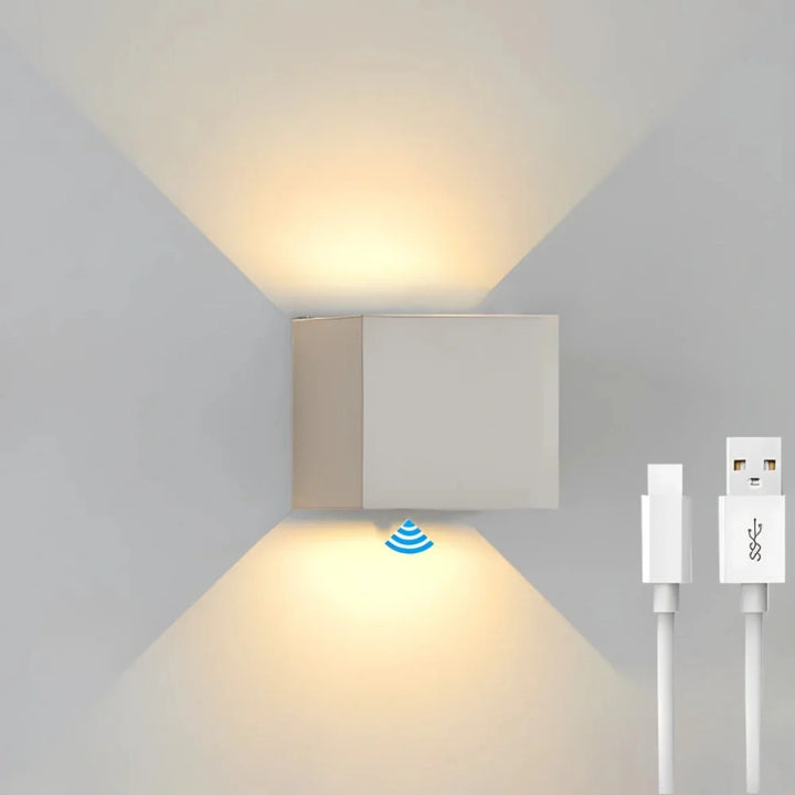 Adjustable Angle Cube Wall Light