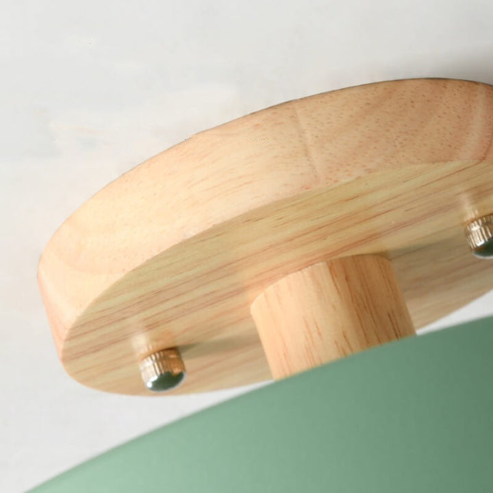 Wood and Metal LED Ceiling Light | 5 Colours, 3 Sizes
