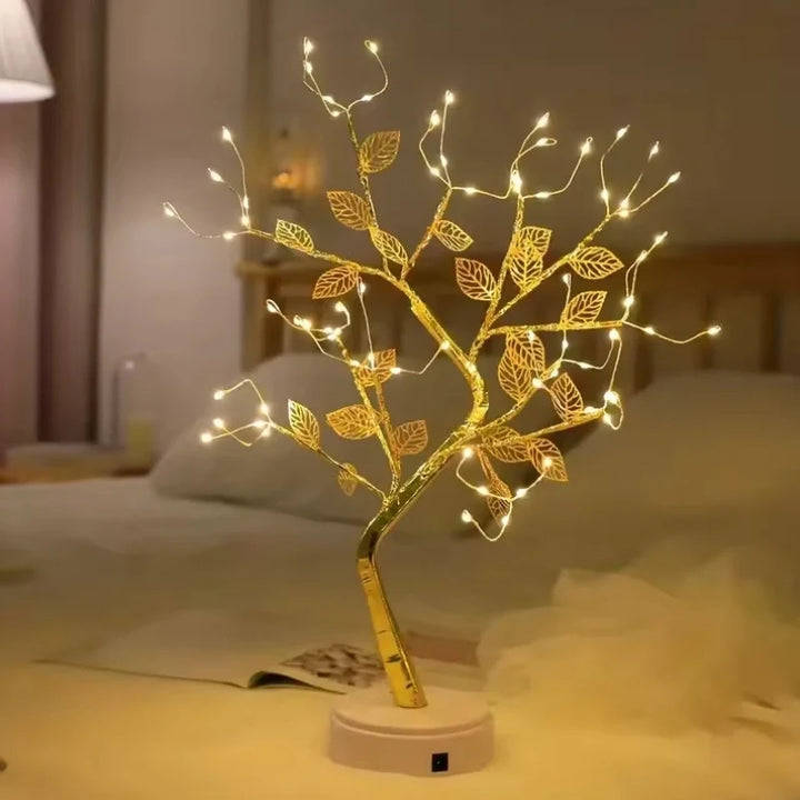 Golden Leaf LED Tree Light