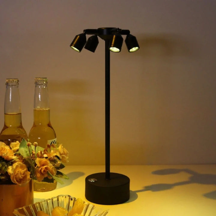 Multi-Head Adjustable Spotlight Table Lamp