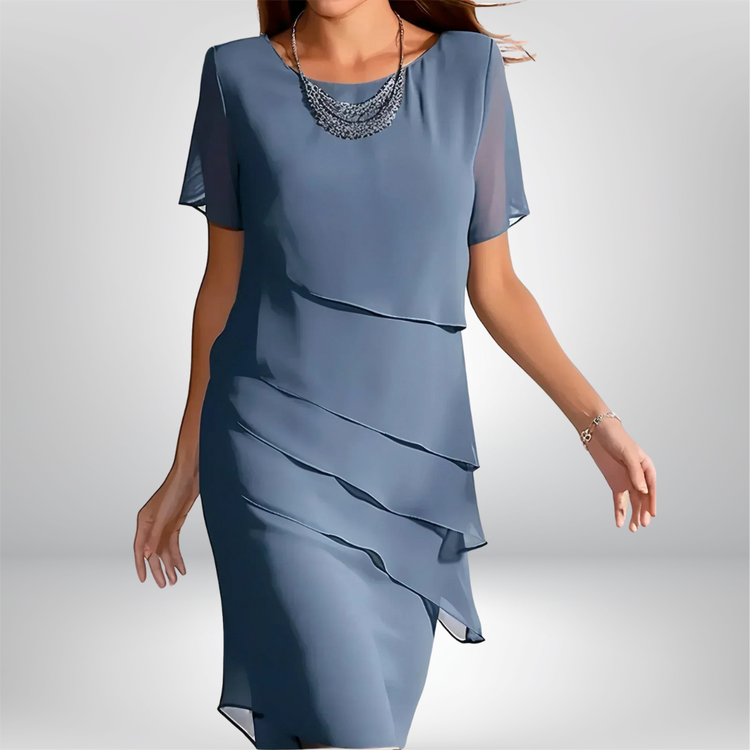 Women's Short-Sleeve Flowy Summer Dress – image 5