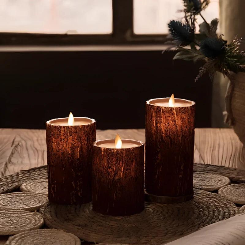 Flameless LED Block Candles