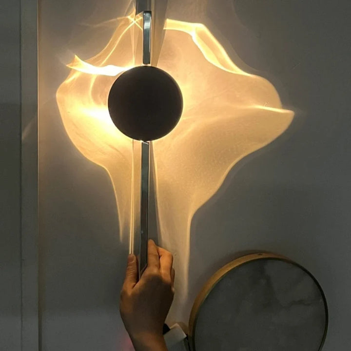 Aluminium Ripple Effect LED Wall Sconce