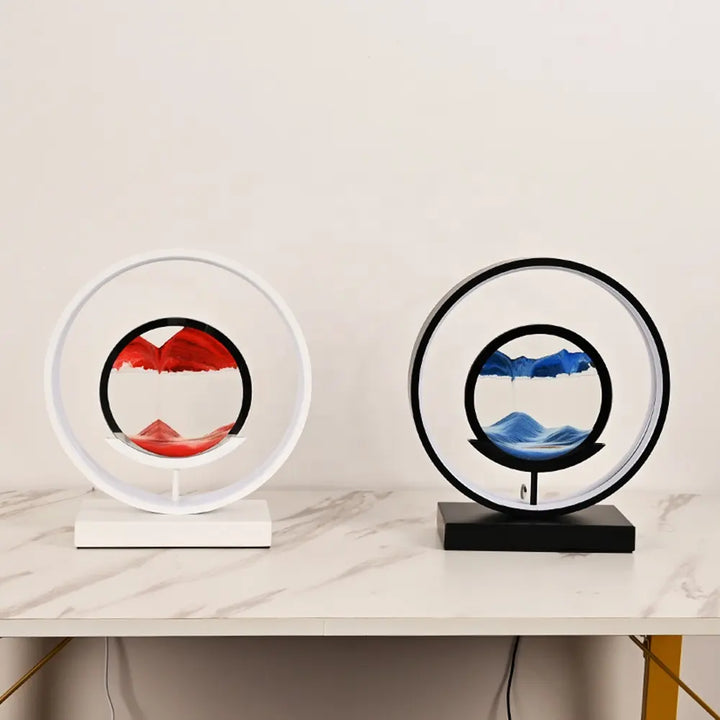 Sand Art Horizon Ring Table Lamp