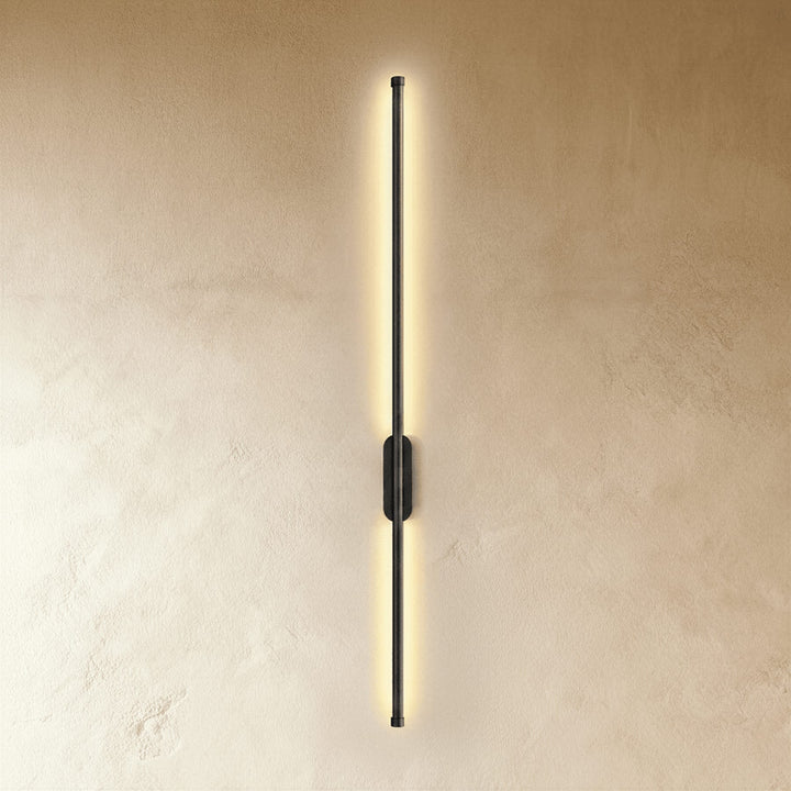 Slim LED Line Wall Light | Black or Gold, 60-100 cm
