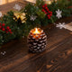 Flameless LED Pinecone Candles