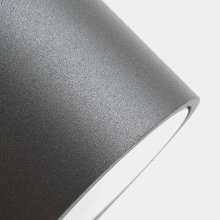 Square Up and Down Outdoor Wall Light | Black LED