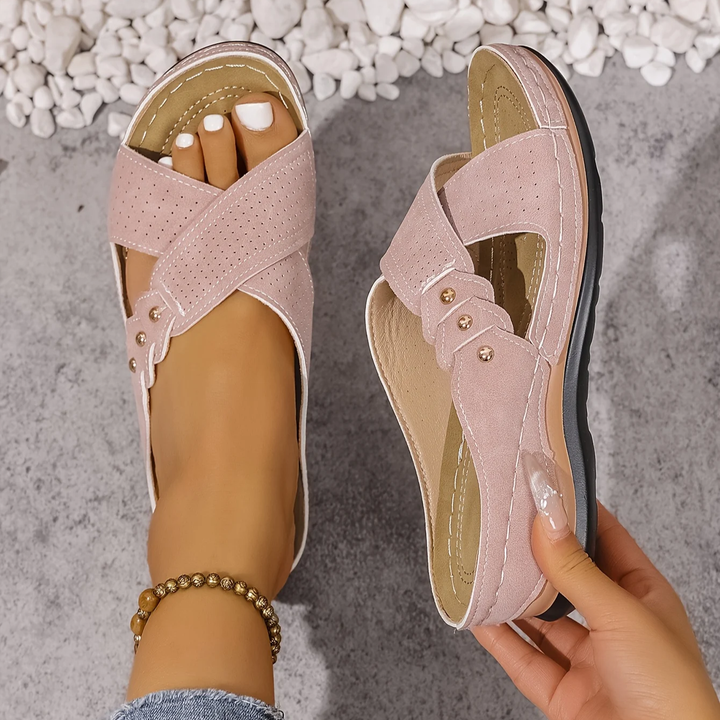 Women's Orthopaedic Crossover Wedge Comfort Sandals – image 2