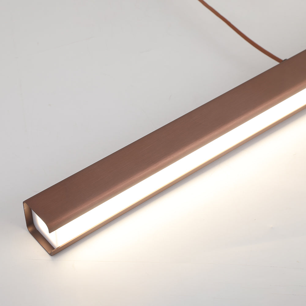 Lerin Modern Linear LED Pendant Light Black/Brown