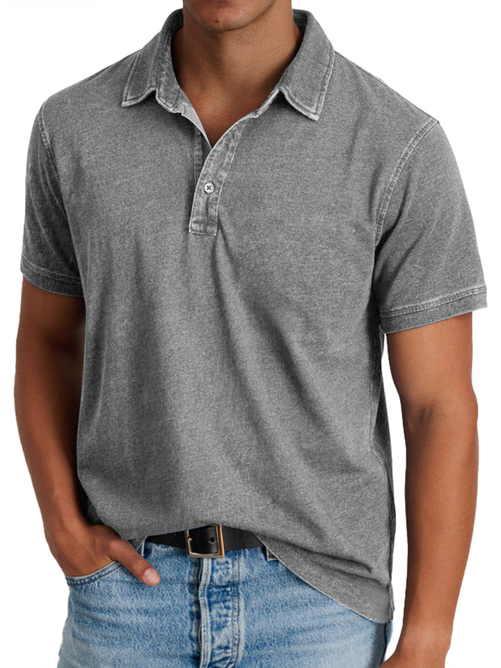 Men's Short-Sleeve Summer Polo Shirt – image 3