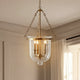 3-Light Clear Glass Lantern Pendant Light