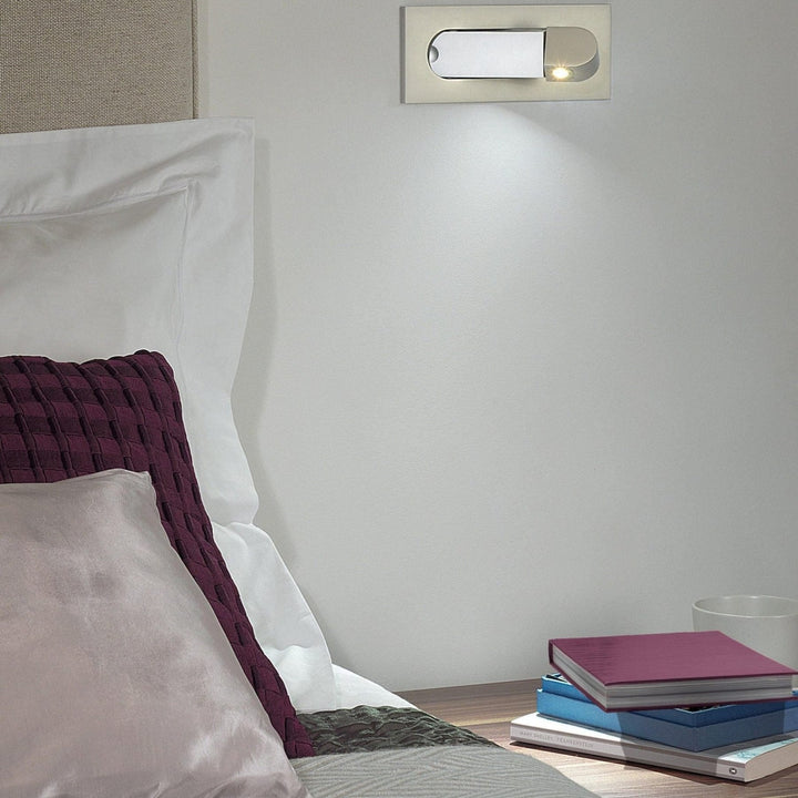 Recessed-Look Reading Wall Light | Swivel LED, 6 Finishes
