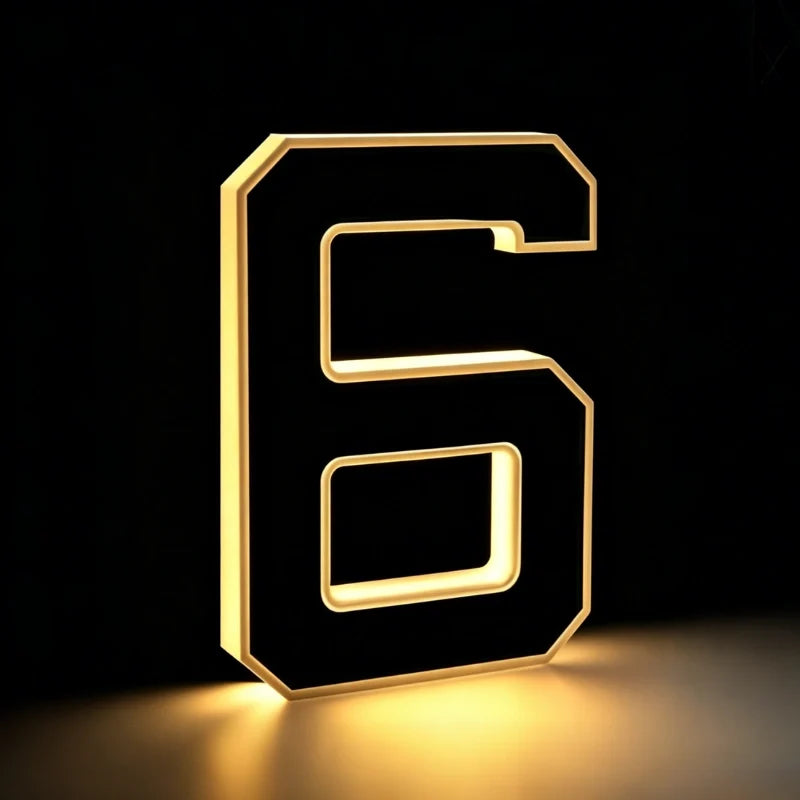 Solar Powered House Number Light