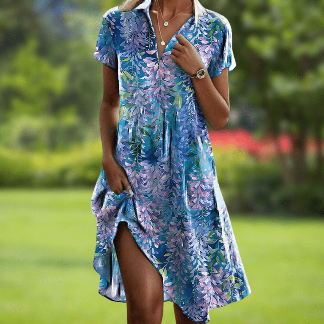 Women's V-Neck Summer Dress – image 5