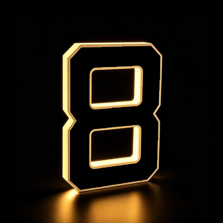 Solar Powered House Number Light