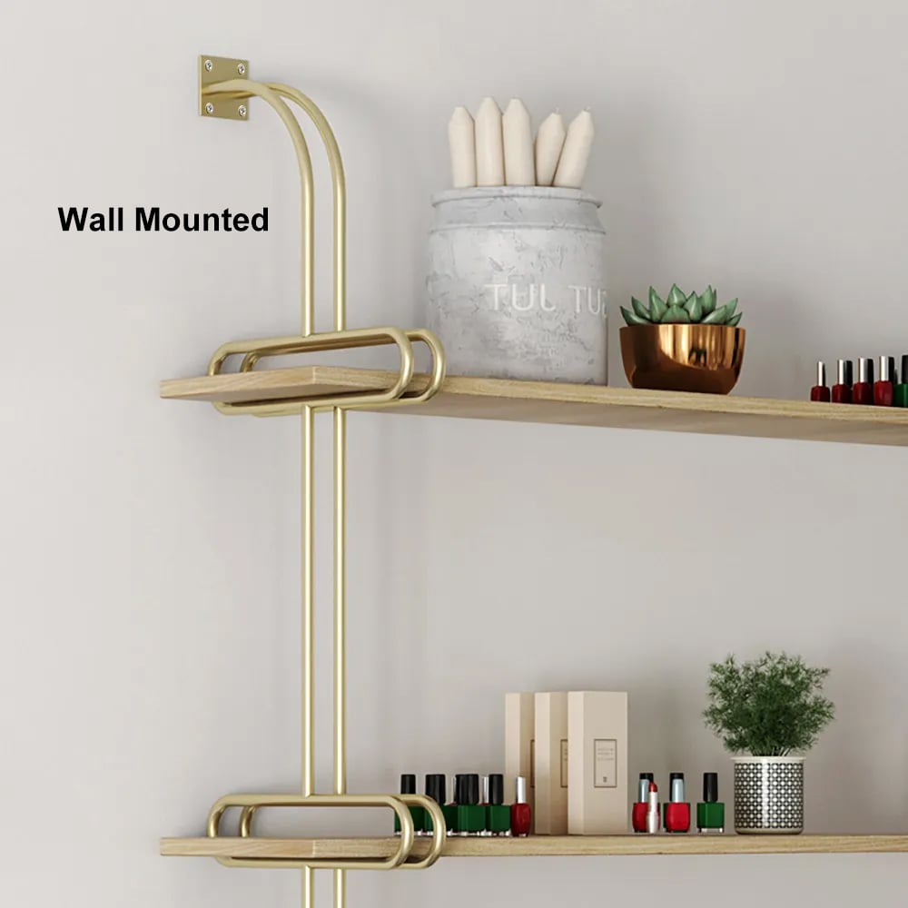Three-Tier Floating Wall Shelves