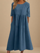 Women's Elbow-Sleeve Summer Dress – image 2