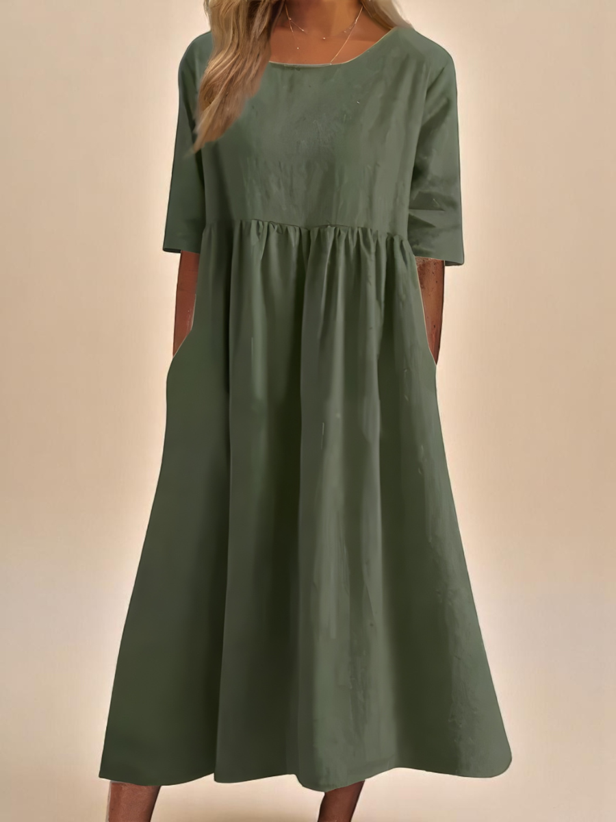 Women's Elbow-Sleeve Summer Dress – image 5