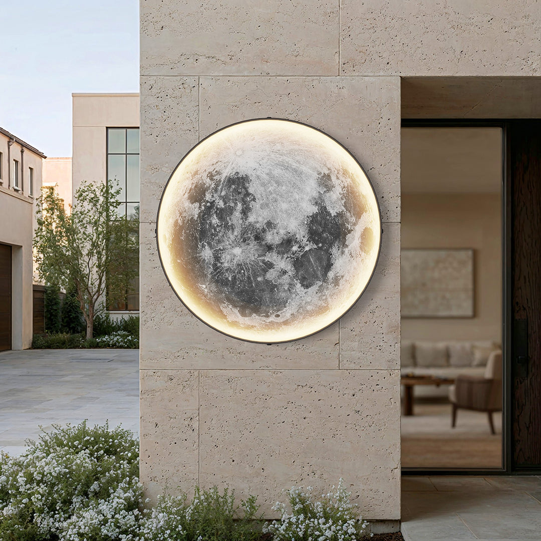 Moon Outdoor Wall Light | Weatherproof, 3 Sizes