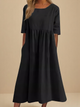 Women's Elbow-Sleeve Summer Dress – image 4
