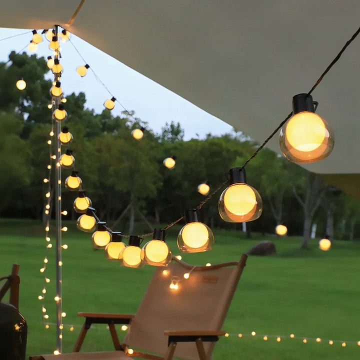 Solar Powered Festoon String Lights
