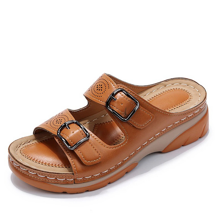 Women's Double-Buckle Slide Comfort Sandals – image 7