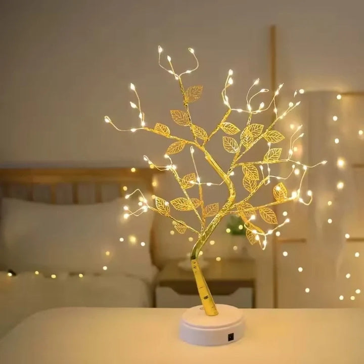 Golden Leaf LED Tree Light