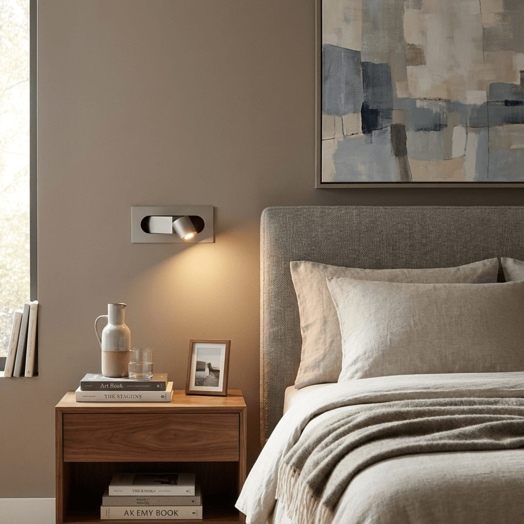 Recessed-Look Reading Wall Light | Swivel LED, 6 Finishes