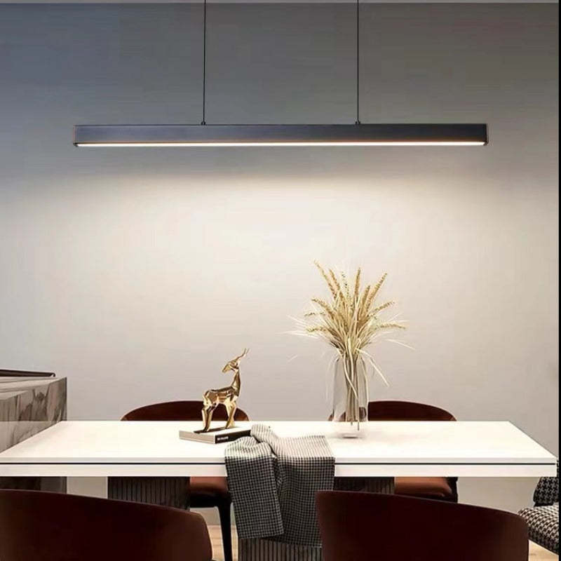 Lerin Modern Linear LED Pendant Light Black/Brown