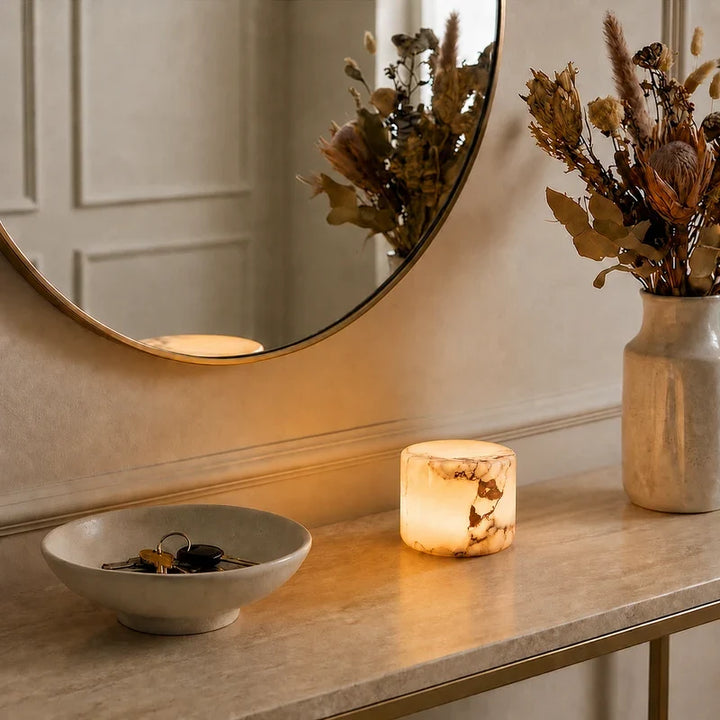 Genuine Marble Cordless Table Lamp
