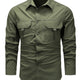 Men's Long-Sleeve Utility-Pocket Summer Shirt – image 2