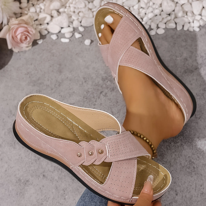 Women's Orthopaedic Crossover Wedge Comfort Sandals – image 9