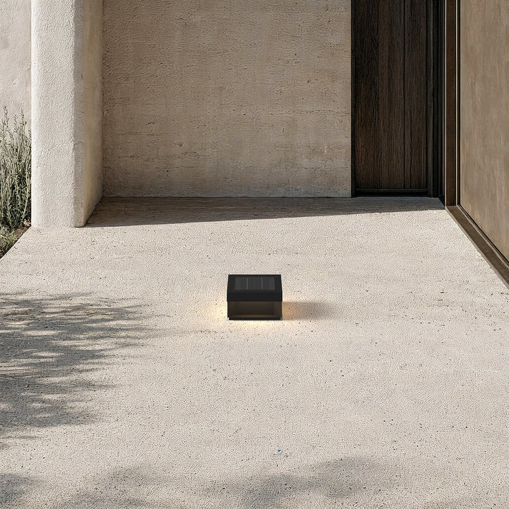 Solar Outdoor Pillar Light | Black Aluminium, 4 Sizes