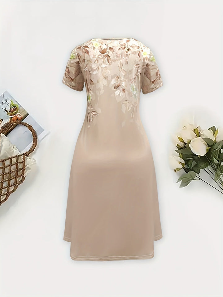Women's A-Line Floral Midi Summer Dress – image 10