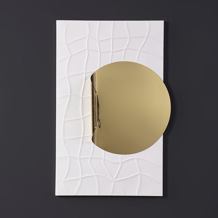 Geometric 3D Gold Metal Wall Art