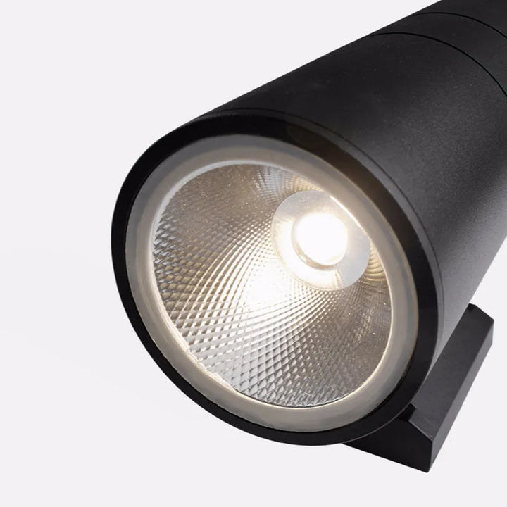 Cylinder Up and Down Outdoor Wall Light | Black, Three Sizes