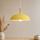 Minimalist Wood and Aluminium Dome Pendant Light – image 9