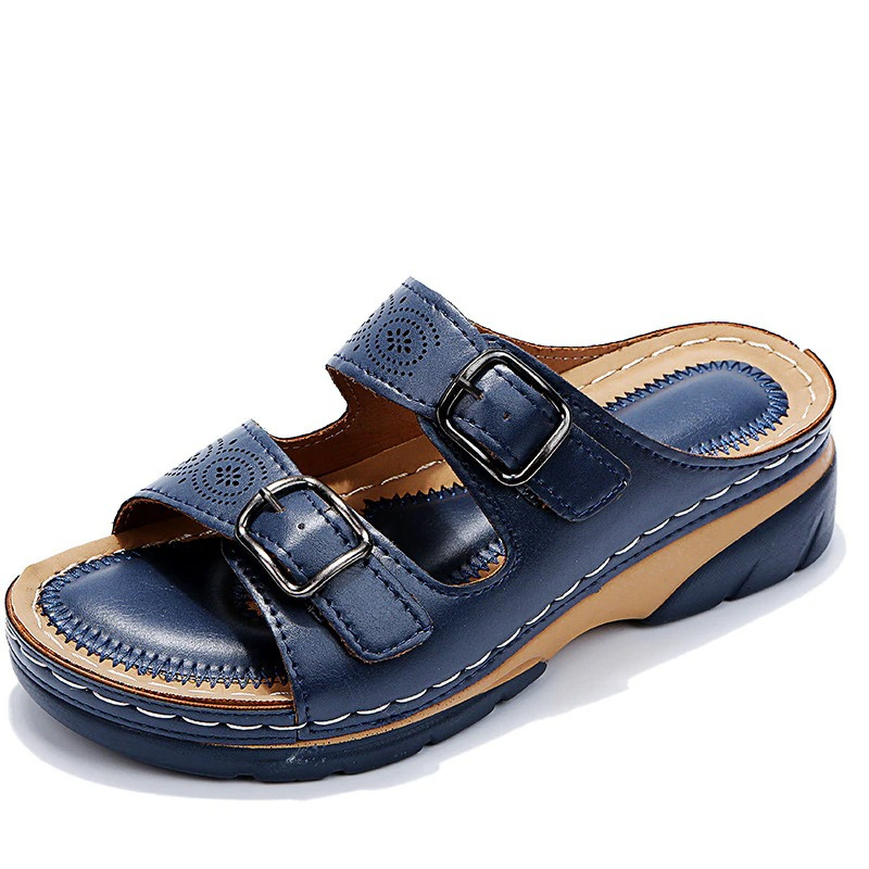 Women's Double-Buckle Slide Comfort Sandals – image 8
