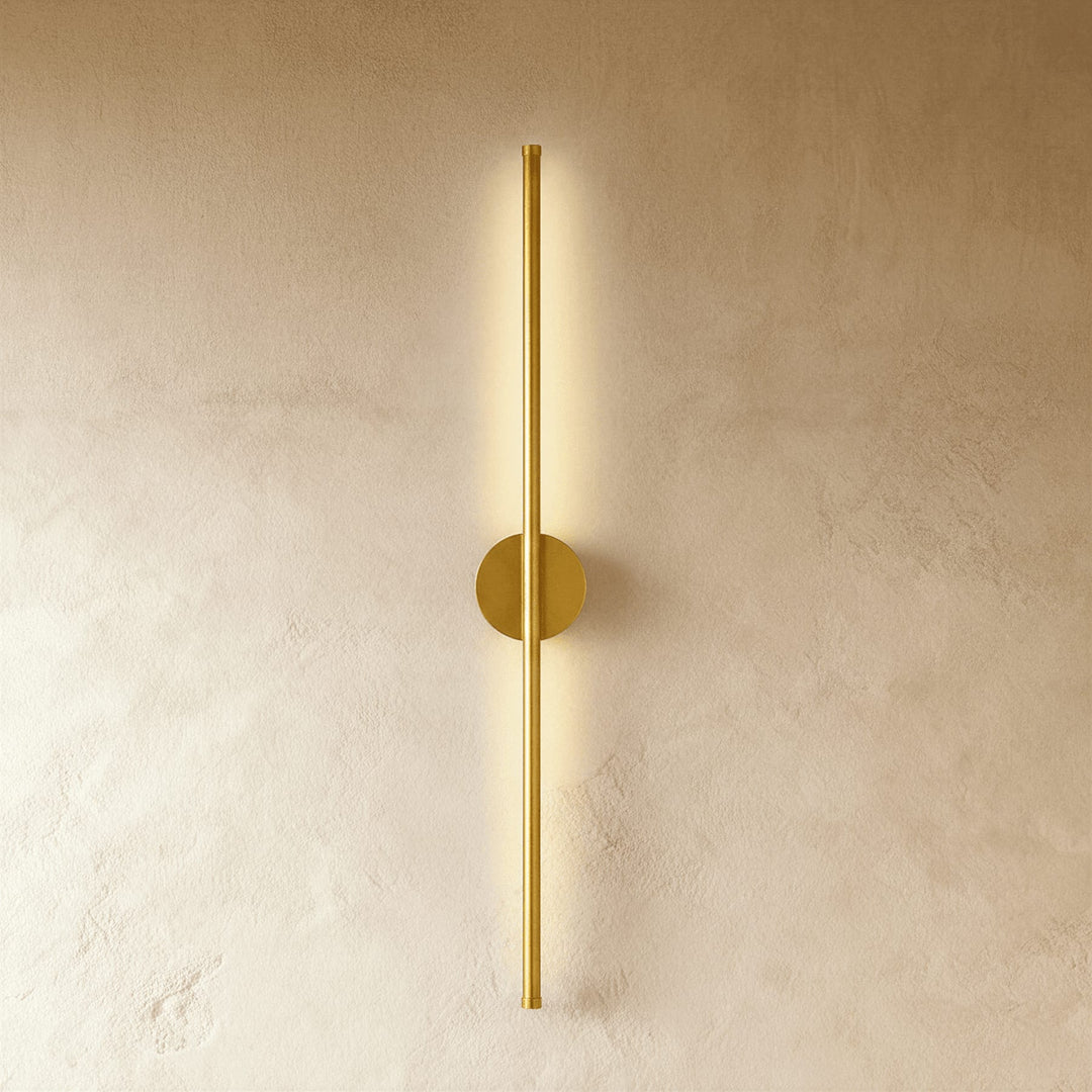 Slim LED Line Wall Light | Black or Gold, 60-100 cm