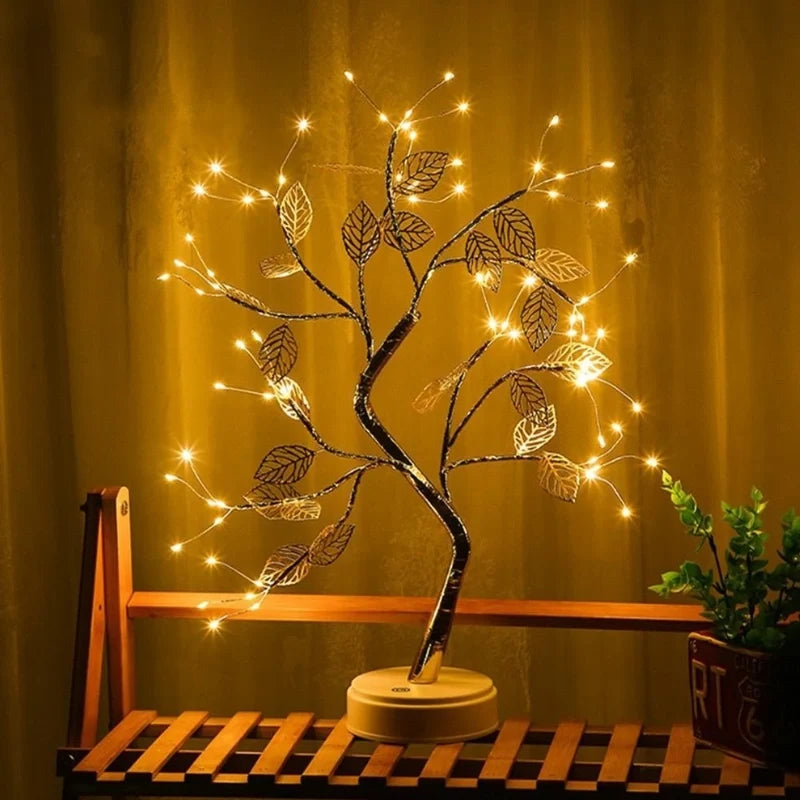 Golden Leaf LED Tree Light