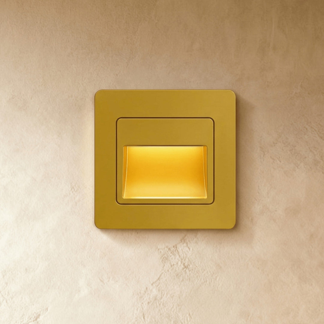 Square Stair and Step Wall Light | Low-Level LED, 4 Finishes