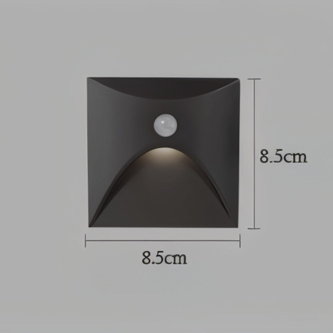 Motion Sensor Wall Light for Hallways and Stairs | Black or White