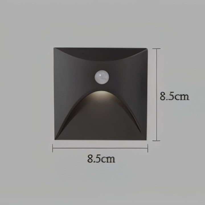 Motion Sensor Wall Light for Hallways and Stairs | Black or White