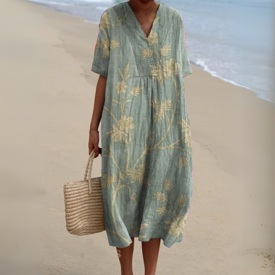 Women's V-Neck Summer Dress – image 4