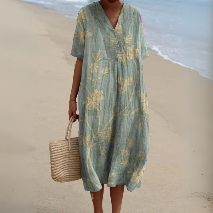 Women's V-Neck Summer Dress – image 4