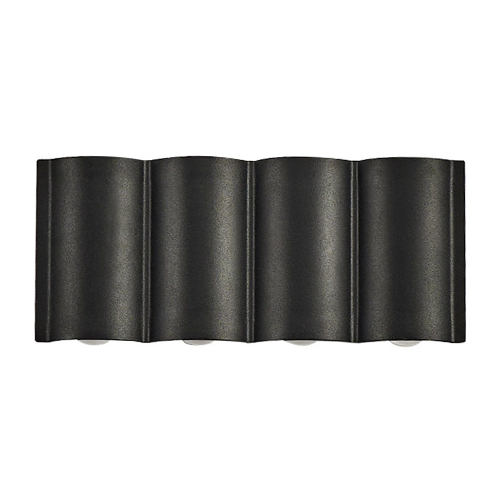 Wave Outdoor Wall Washer Light | Black LED, 2 to 8 Beams