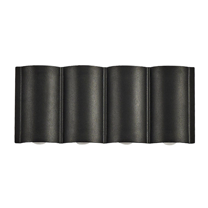 Wave Outdoor Wall Washer Light | Black LED, 2 to 8 Beams